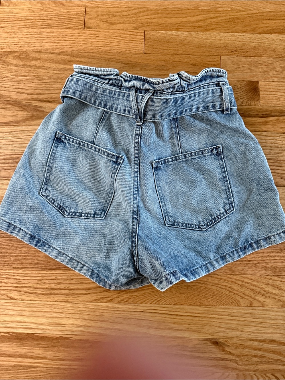 NWOT Veronica Beard NORI paperbag denim shorts 27 - Picture 6 of 6